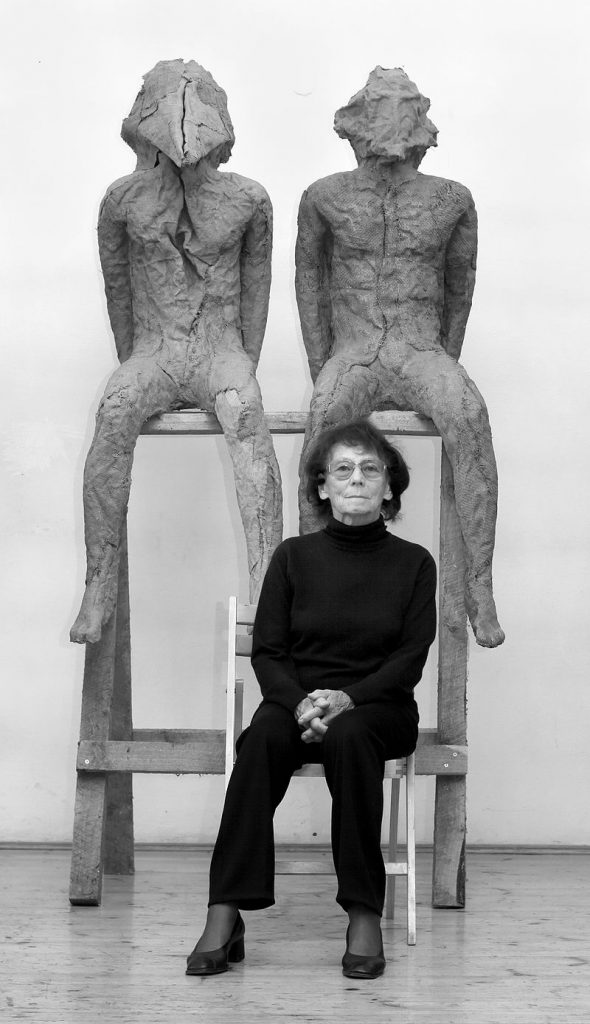 Magdalena Abakanowicz w pracowni (2010 r.), fot. Jarosław Pijarowski