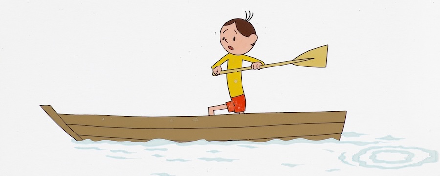 Folia animacyjna z filmu "Bolek i Lolek na wakacjach"
